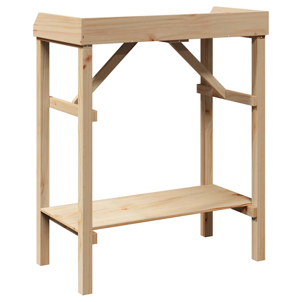 Pflanztisch Natur 75 x 40 x 90 cm Massives Kiefernholz