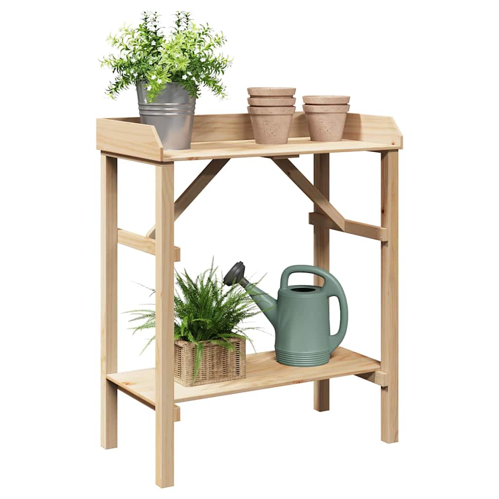 Pflanztisch Natur 75 x 40 x 90 cm Massives Kiefernholz