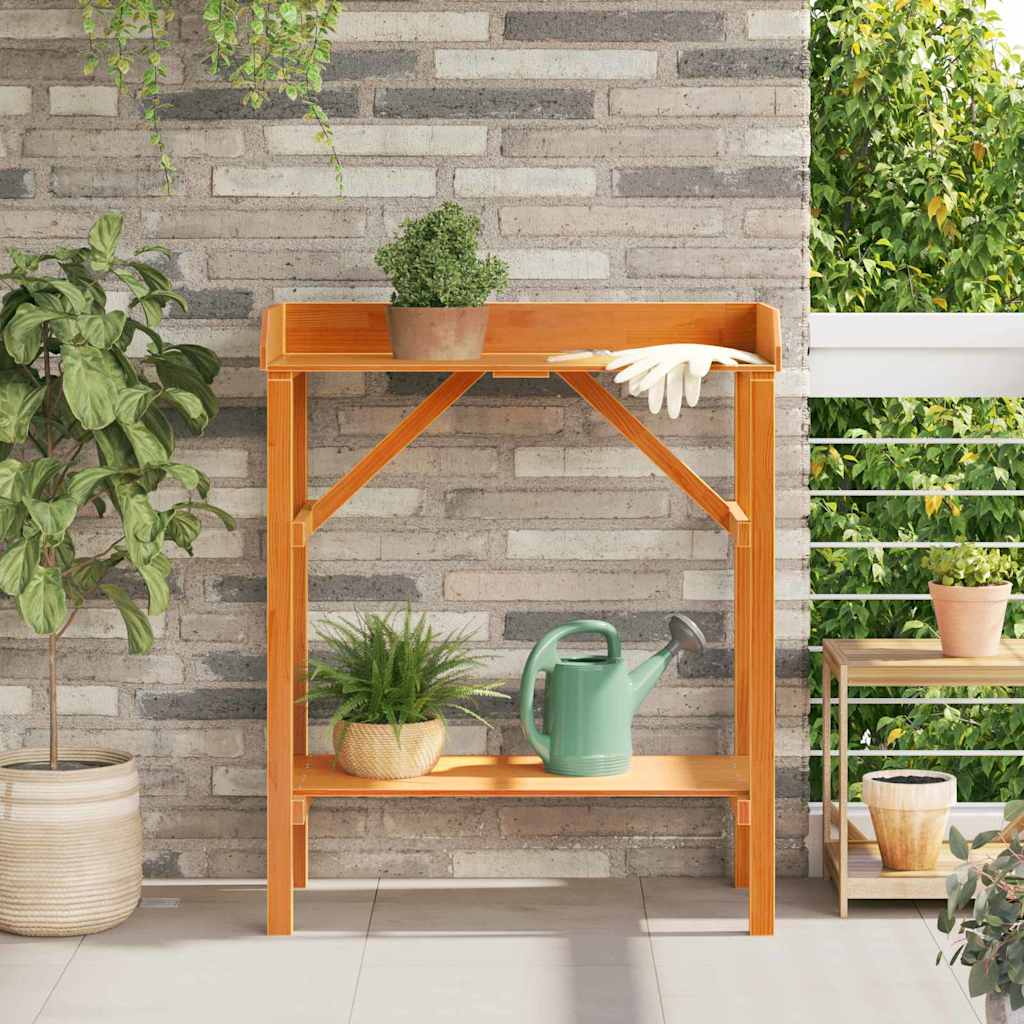 Pflanztisch Braun 75 x 40 x 90 cm Massives Kiefernholz