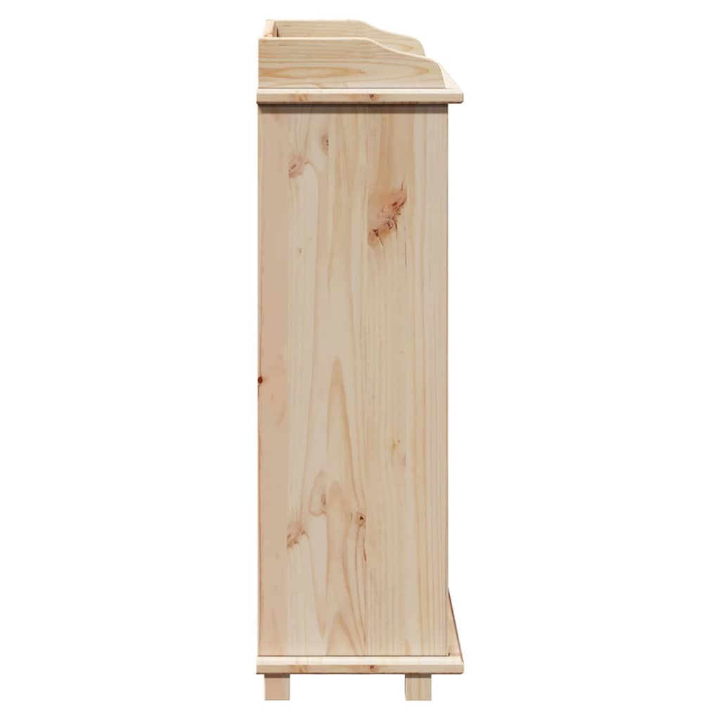 Weinregal Braun 90 x 60 x 30 cm Solides Kiefernholz