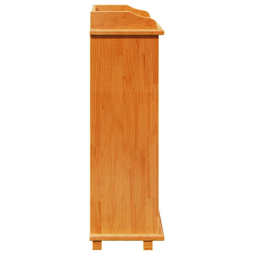 Weinregal Braun 90 x 60 x 30 cm Massivholz Kiefer