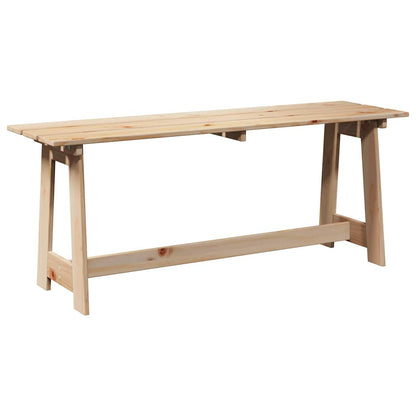 Bank Outdoor Natur 119 x 37 x 47 cm Massives Kiefernholz