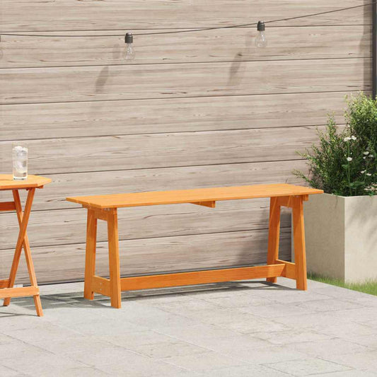 Bank Outdoor Braun 119 x 37 x 47 cm Massives Kiefernholz