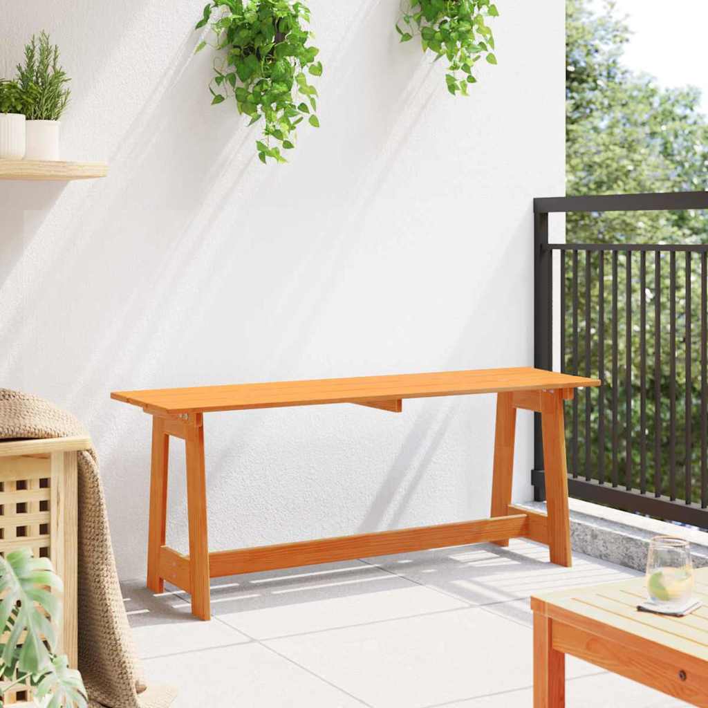 Bank Outdoor Braun 119 x 37 x 47 cm Massives Kiefernholz
