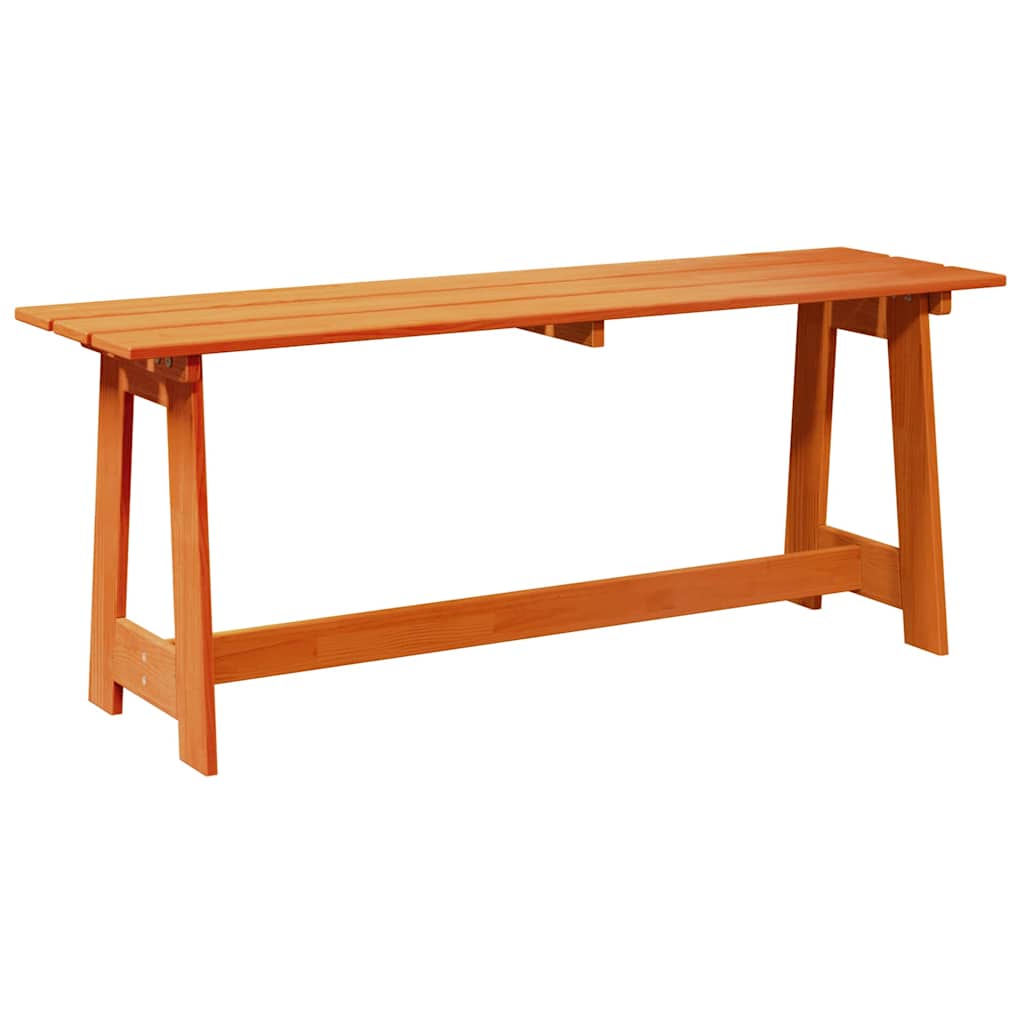 Bank Outdoor Braun 119 x 37 x 47 cm Massives Kiefernholz