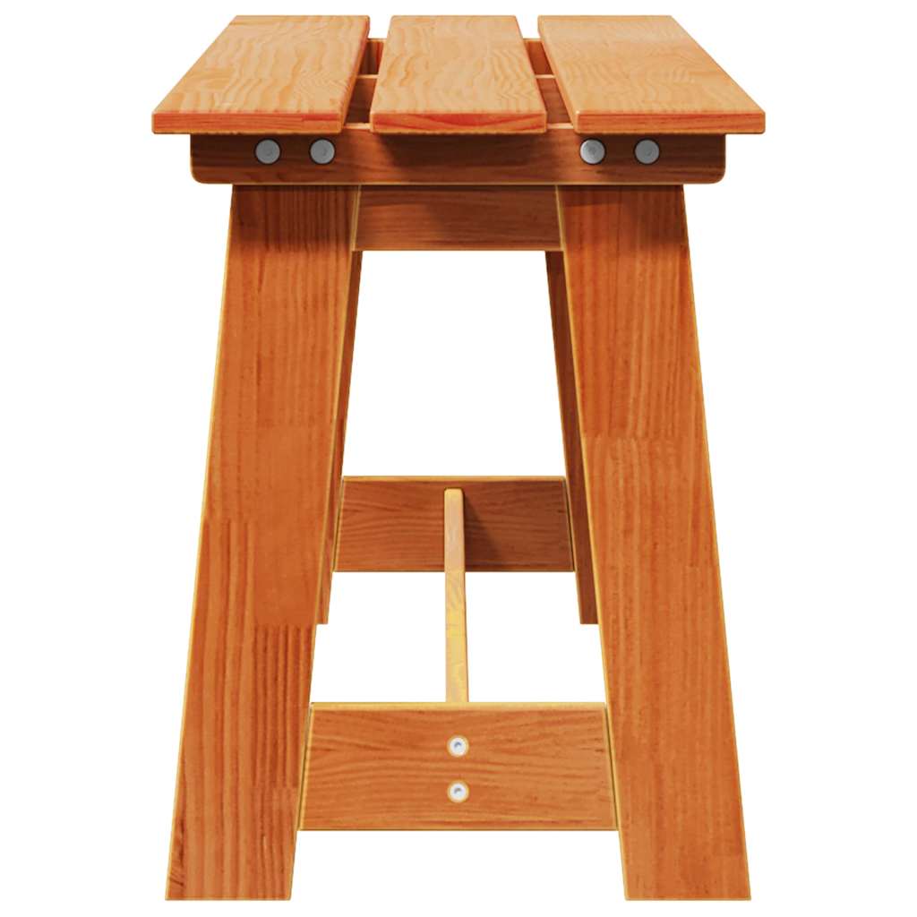 Bank Outdoor Braun 119 x 37 x 47 cm Massives Kiefernholz