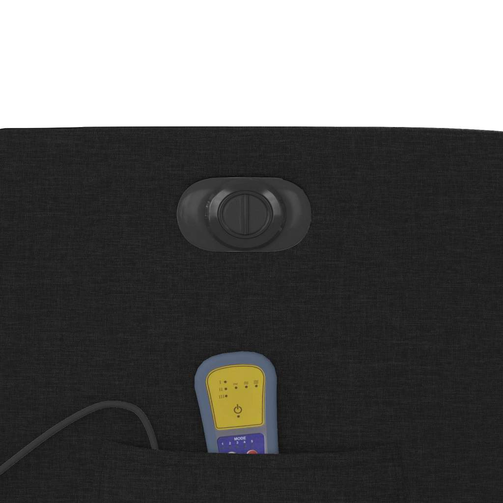 Massagesessel Elektrisch Schwarz Stoff