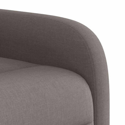 Massagesessel Elektrisch Taupe Stoff