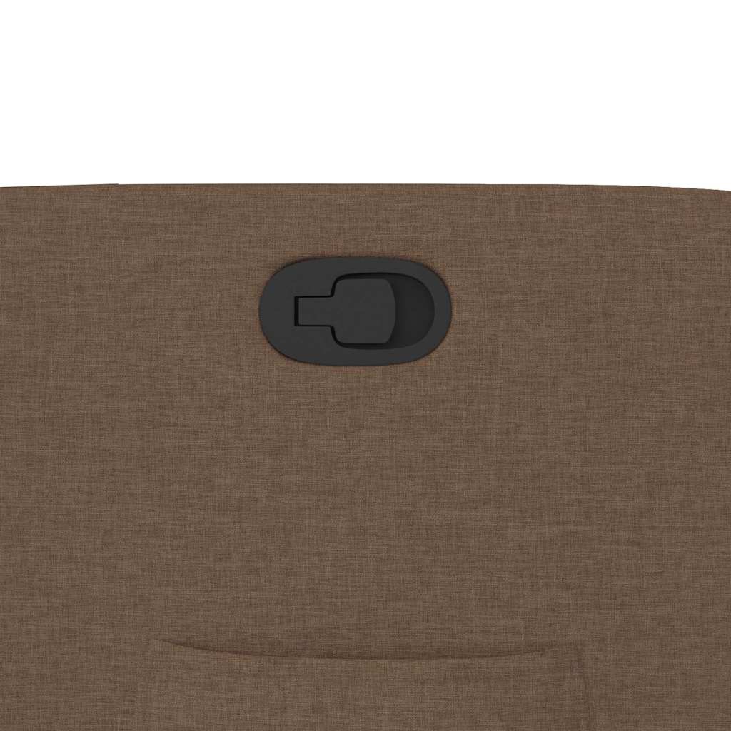 Relaxsessel mit Aufstehhilfe Braun Stoff