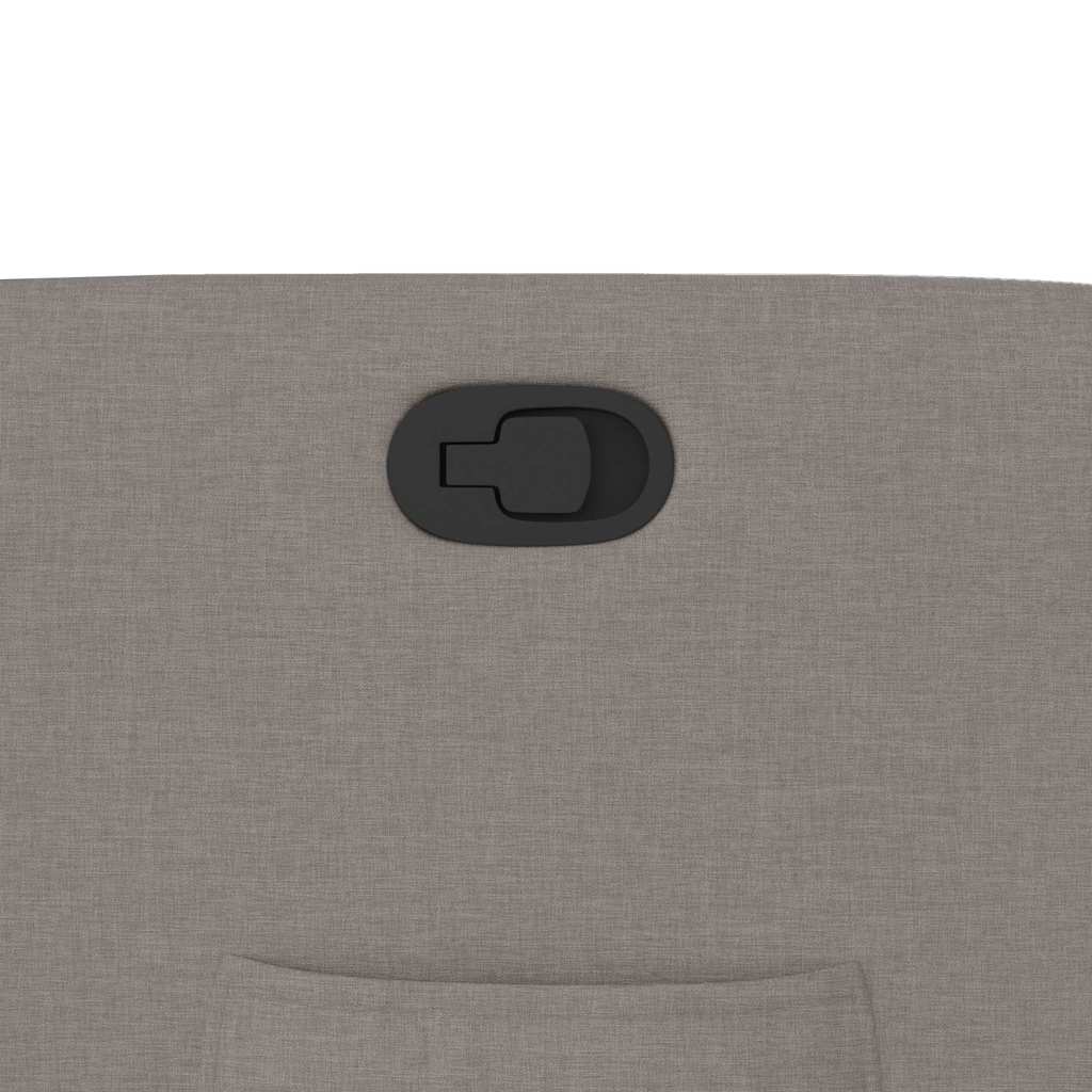 Relaxsessel mit Aufstehhilfe Taupe Stoff