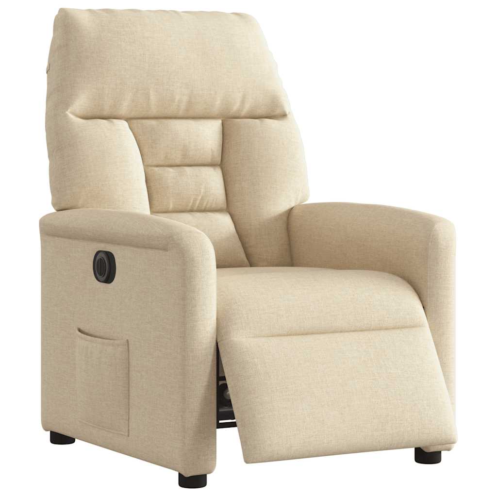 Relaxsessel Elektrisch Creme Stoff