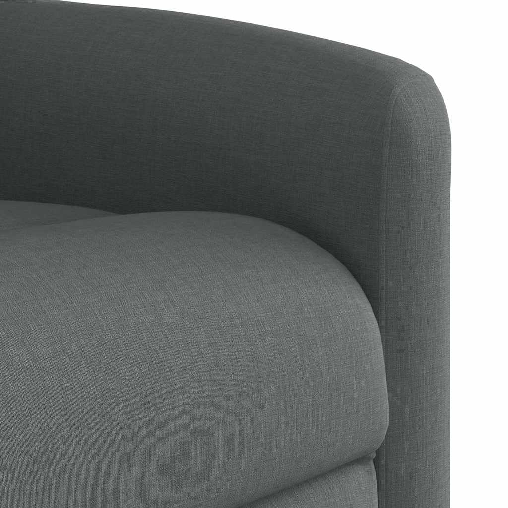 Massagesessel Elektrisch Dunkelgrau Stoff
