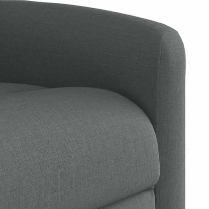 Massagesessel Elektrisch Dunkelgrau Stoff