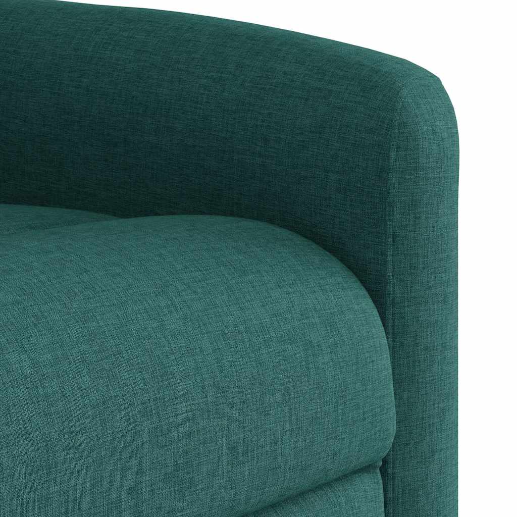 Relaxsessel mit Aufstehhilfe Elektrisch Dunkelgrün Stoff