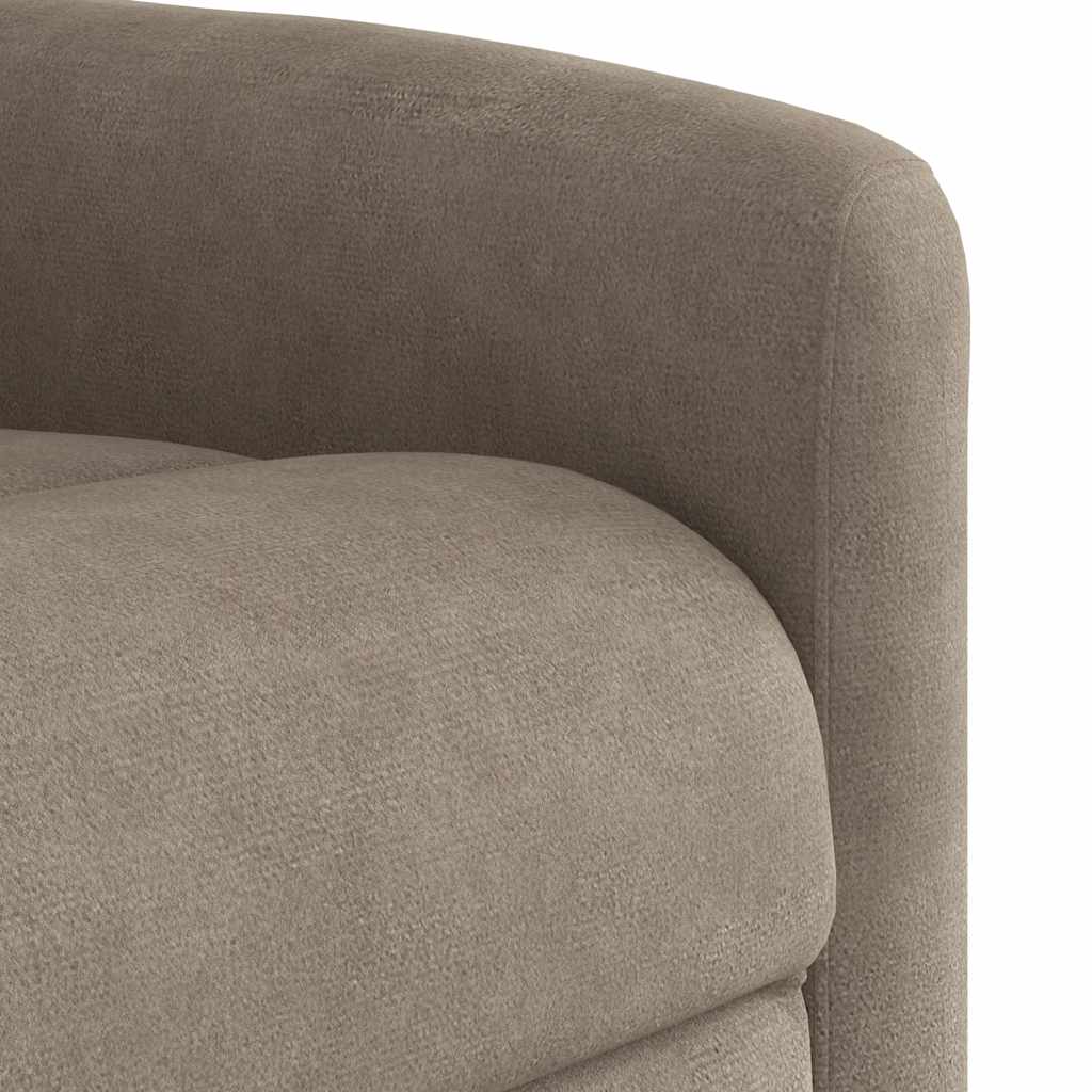 Massagesessel Aufstehhilfe Elektrisch Taupe Mikrofasergewebe