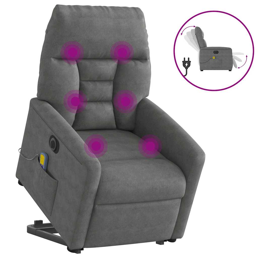 Massagesessel Aufstehhilfe Elektrisch Dunkelgrau