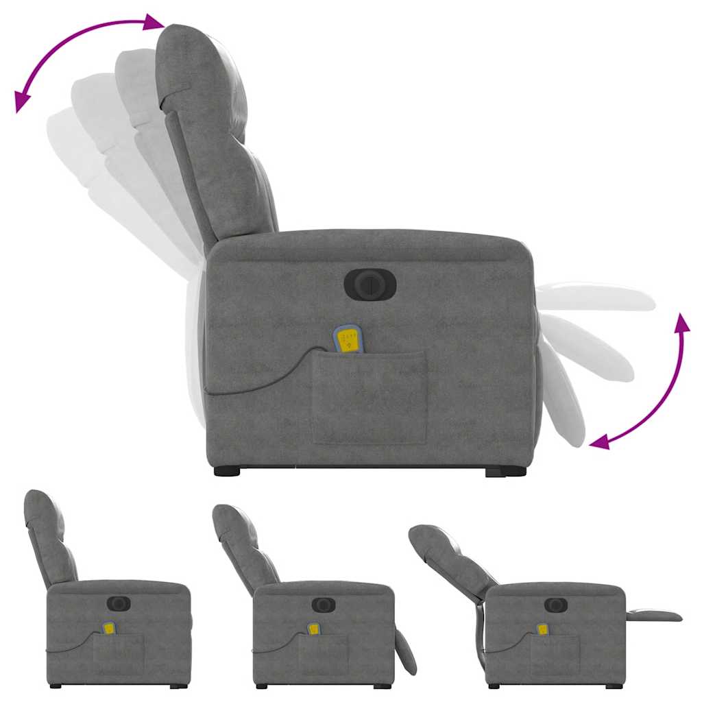 Massagesessel Aufstehhilfe Elektrisch Dunkelgrau