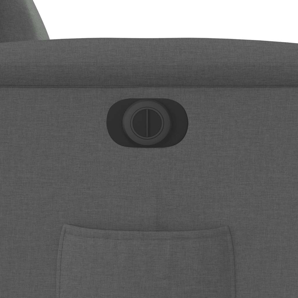 Relaxsessel Elektrisch Dunkelgrau Stoff