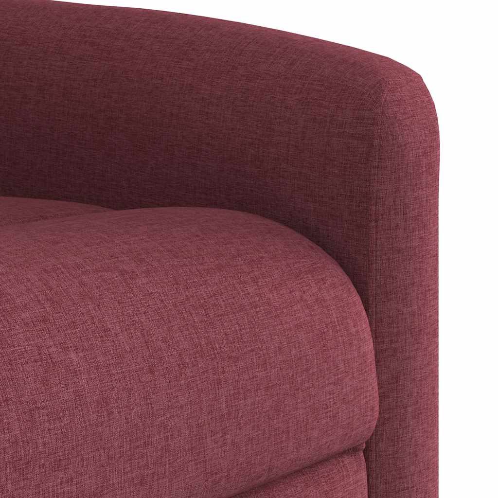 Relaxsessel Elektrisch Weinrot Stoff