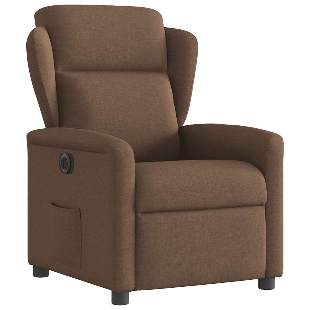Relaxsessel Elektrisch Braun Stoff
