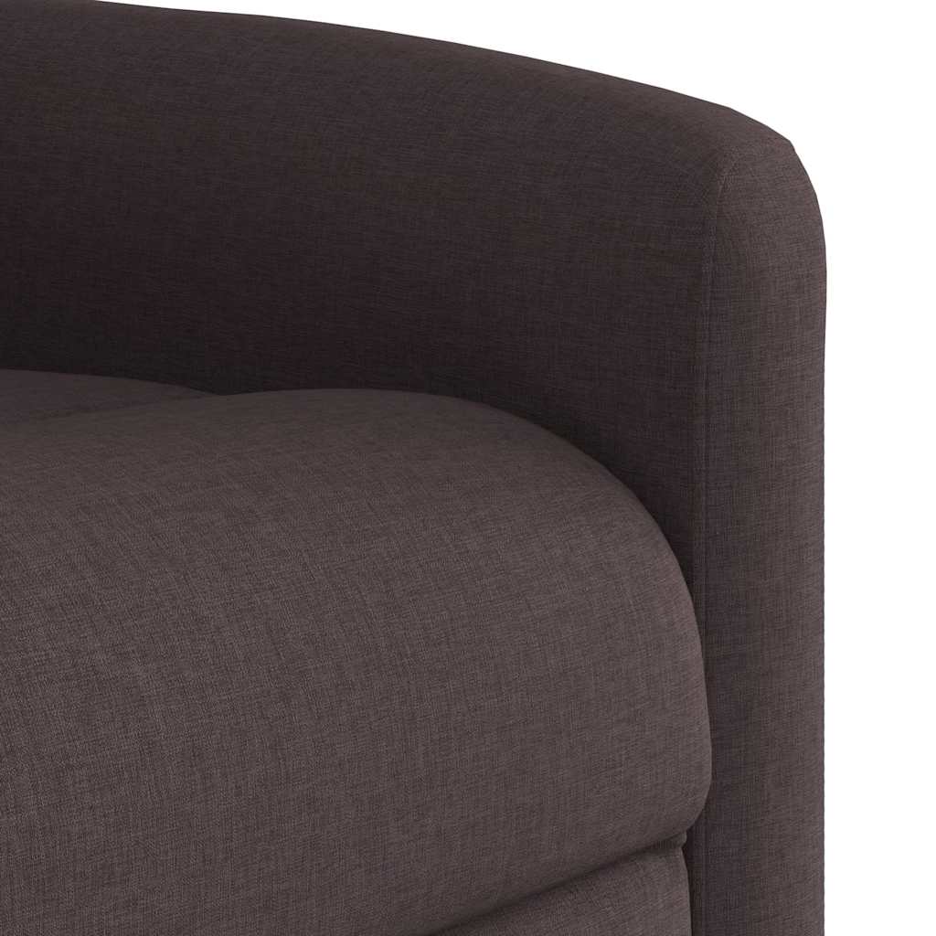 Relaxsessel Elektrisch Dunkelbraun Stoff