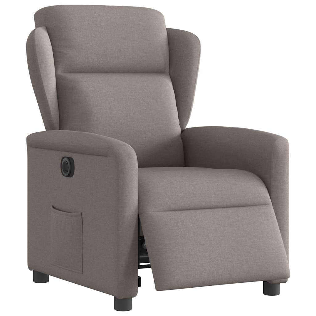 Relaxsessel Elektrisch Taupe Stoff