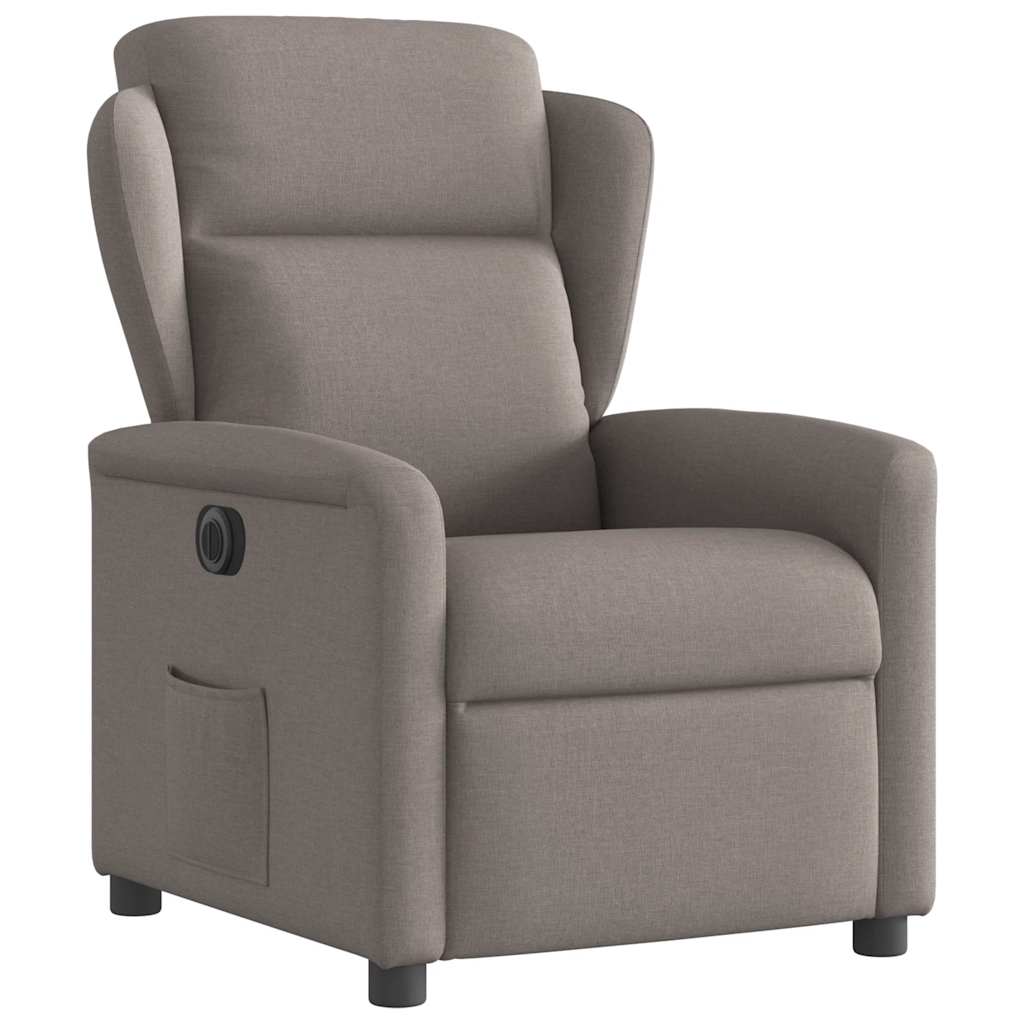 Relaxsessel Elektrisch Taupe Stoff