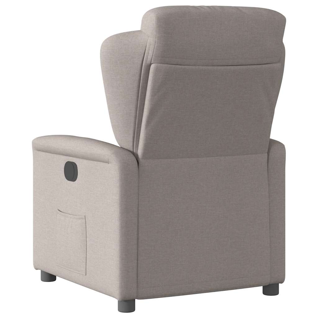 Relaxsessel Elektrisch Taupe Stoff