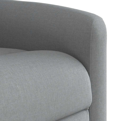Massagesessel Elektrisch Hellgrau Stoff