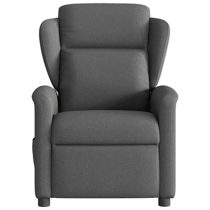 Massagesessel Elektrisch Dunkelgrau Stoff