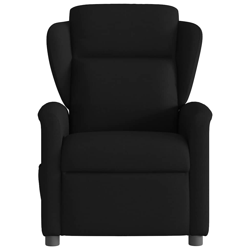 Massagesessel Elektrisch Schwarz Stoff
