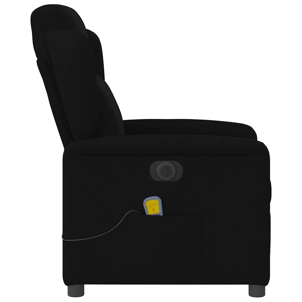 Massagesessel Elektrisch Schwarz Stoff