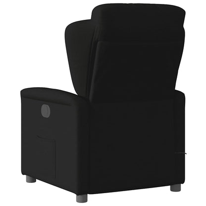 Massagesessel Elektrisch Schwarz Stoff