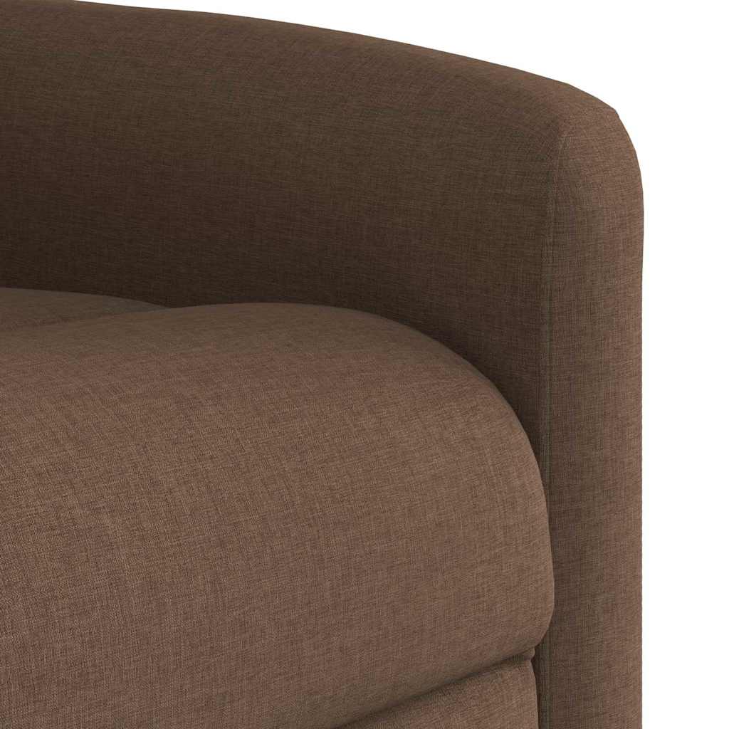 Massagesessel Elektrisch Braun Stoff