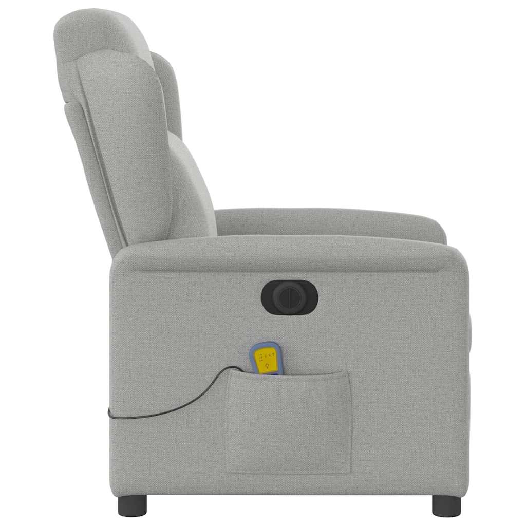 Massagesessel Elektrisch Wolkengrau Stoff