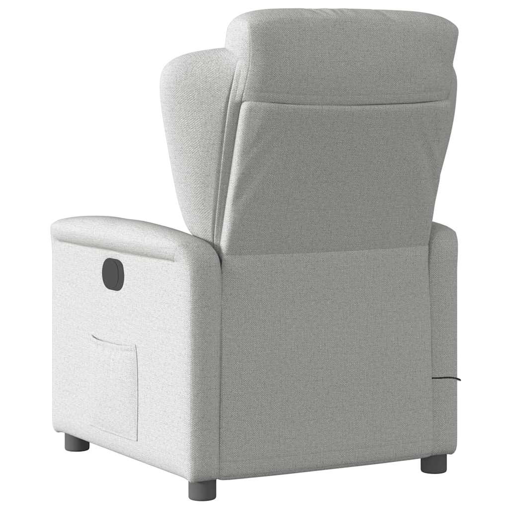 Massagesessel Elektrisch Wolkengrau Stoff
