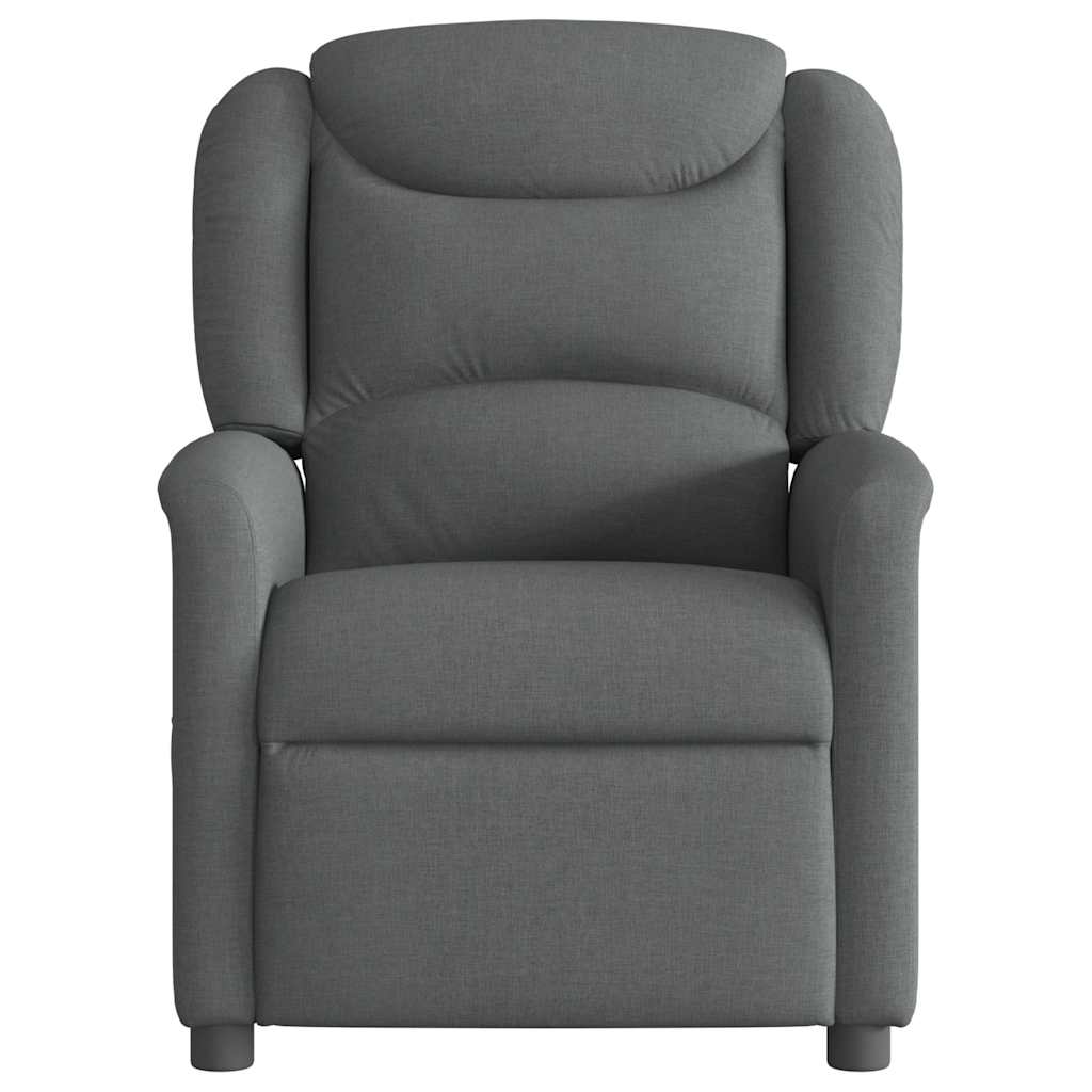 Relaxsessel Elektrisch Dunkelgrau Stoff