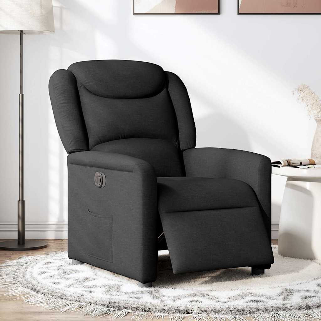 Relaxsessel Elektrisch Schwarz Stoff