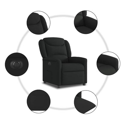 Relaxsessel Elektrisch Schwarz Stoff