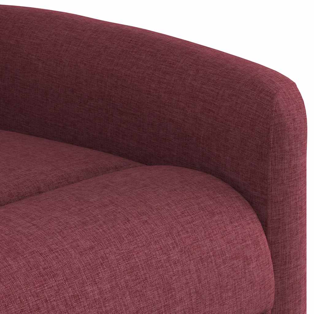 Relaxsessel Elektrisch Weinrot Stoff