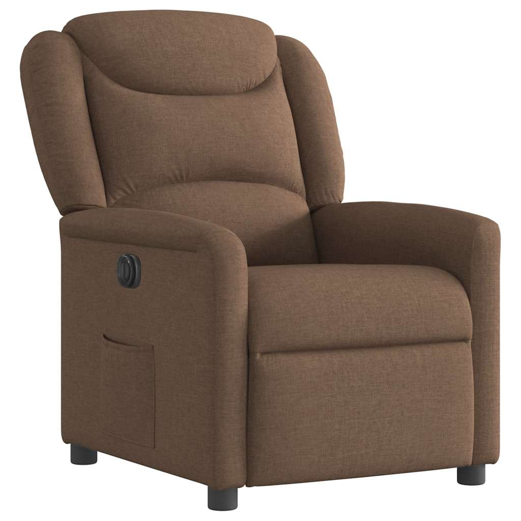 Relaxsessel Elektrisch Braun Stoff