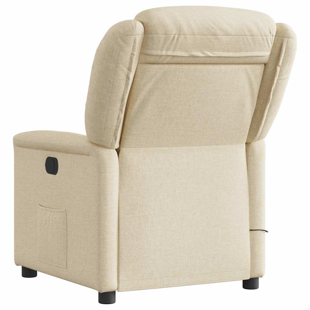 Massagesessel Elektrisch Creme Stoff