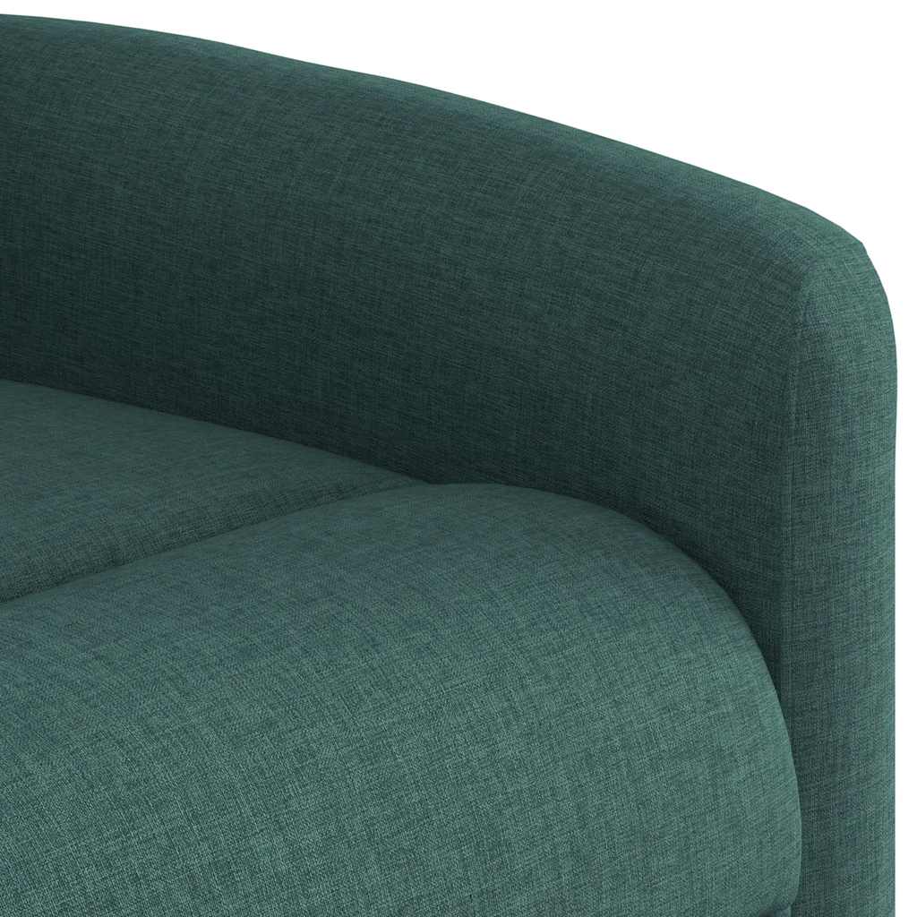 Relaxsessel mit Aufstehhilfe Dunkelgrün Stoff