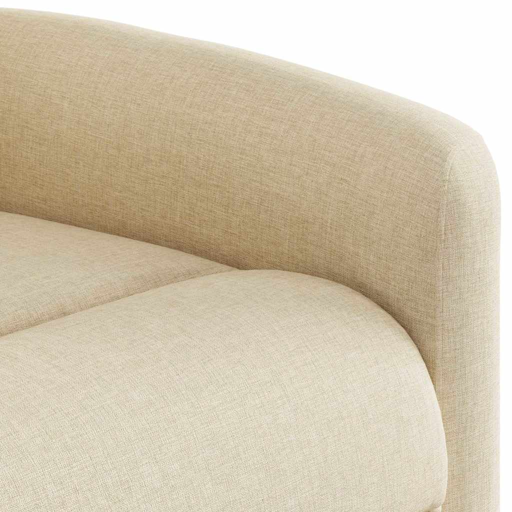 Relaxsessel mit Aufstehhilfe Creme Stoff