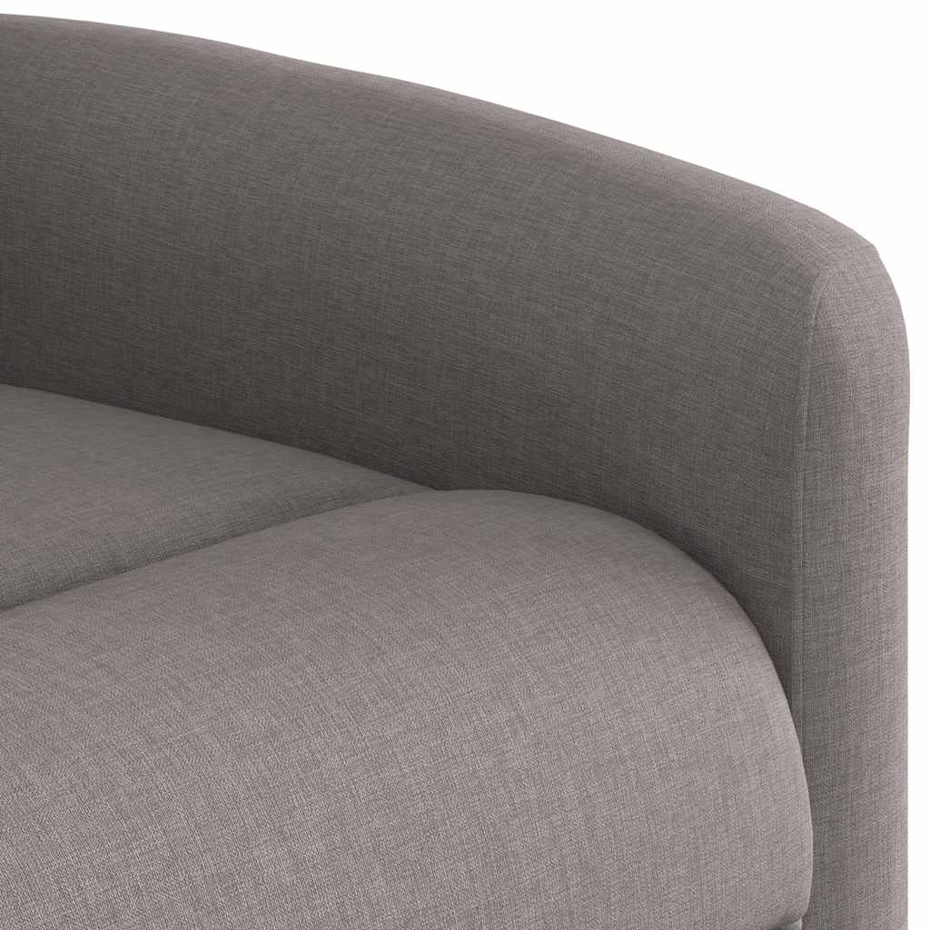 Massagesessel mit Aufstehhilfe Taupe Stoff