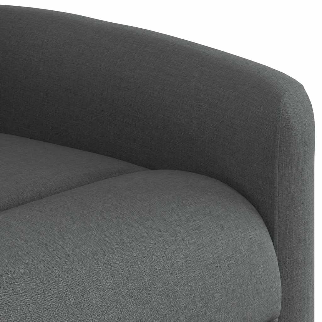 Relaxsessel mit Aufstehhilfe Elektrisch Dunkelgrau Stoff