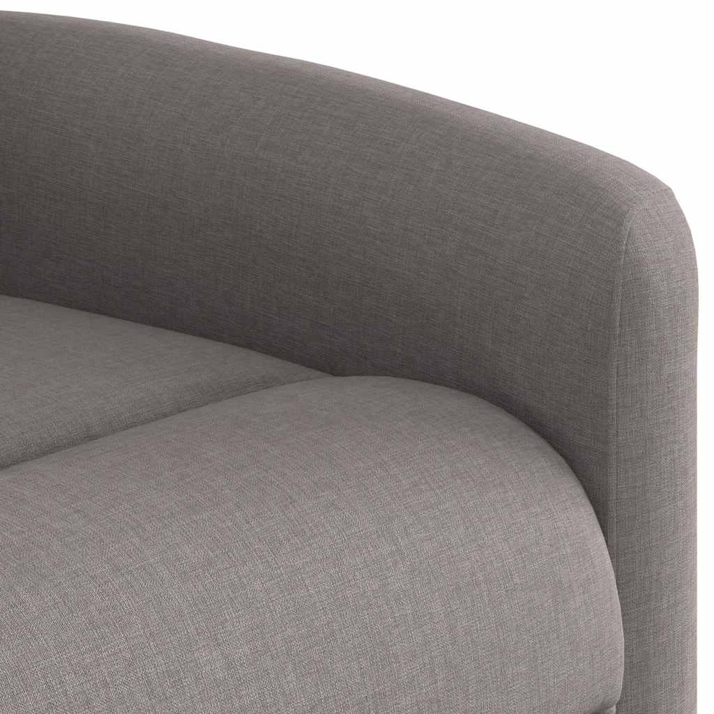 Relaxsessel mit Aufstehhilfe Elektrisch Taupe Stoff