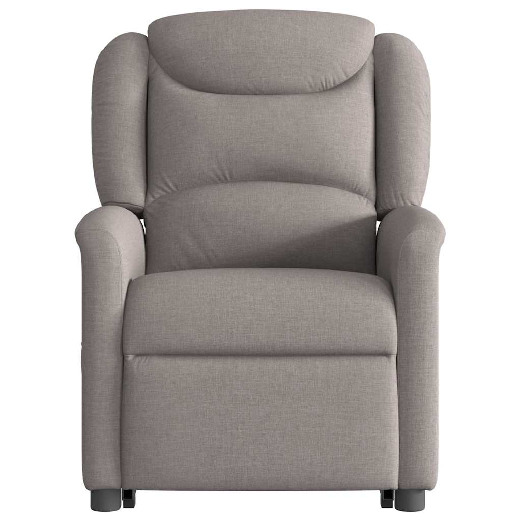 Relaxsessel mit Aufstehhilfe Elektrisch Taupe Stoff
