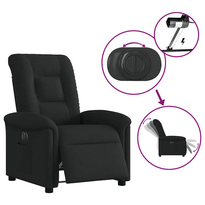 Relaxsessel Elektrisch Schwarz Stoff