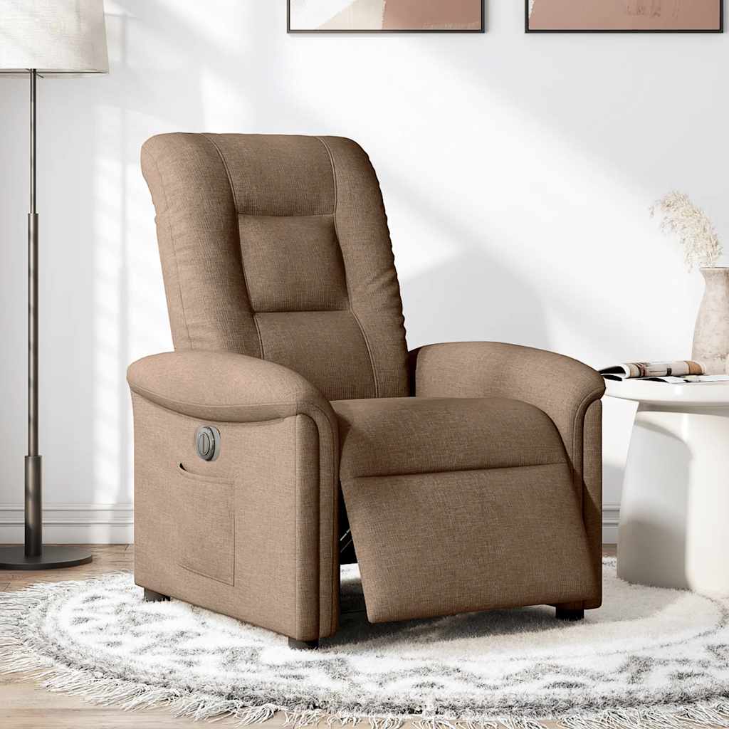 Relaxsessel Elektrisch Braun Stoff
